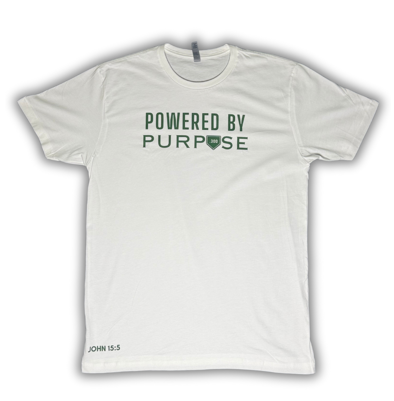 White Powered by Purpose T-shirt