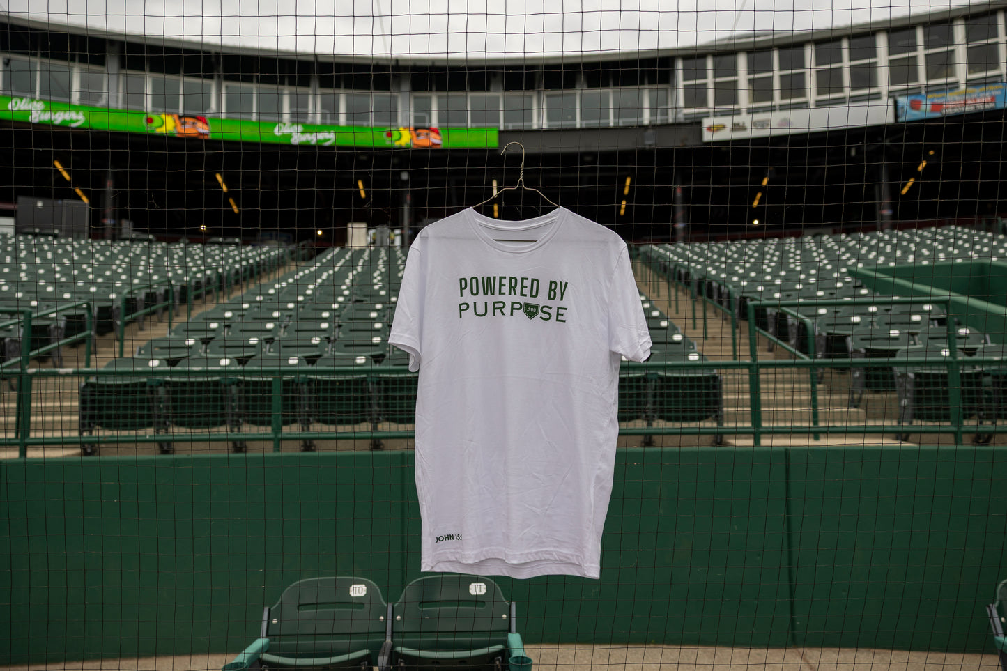 White Powered by Purpose T-shirt